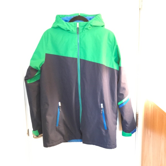 Lands' End Other - Men’s Lands’End Size XL Blue &Green Hooded Jacket.